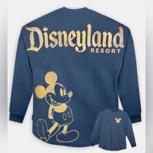Disneyland Resort Spirit Jersey – Size Small – Iridescent Gold Mickey - EUC